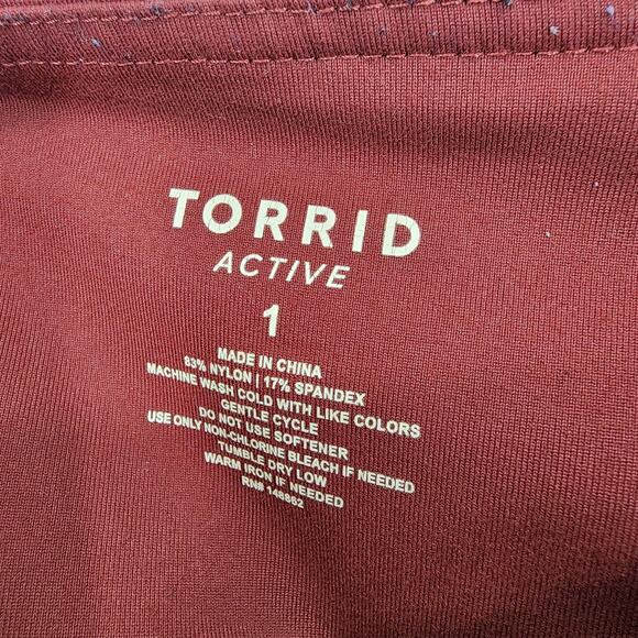Torrid Active Side Pocket Capri High Rise Capri Ankle Leggings Size 1X - Picture 2 of 3